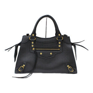 BALENCIAGA Neo Classic City leather Shoulder Bag black s